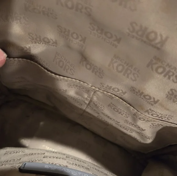 Michael Kors Canvas Blue Flower Backpack - Picture 3 of 11